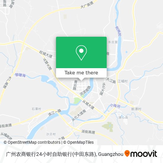 广州农商银行24小时自助银行(中田东路) map