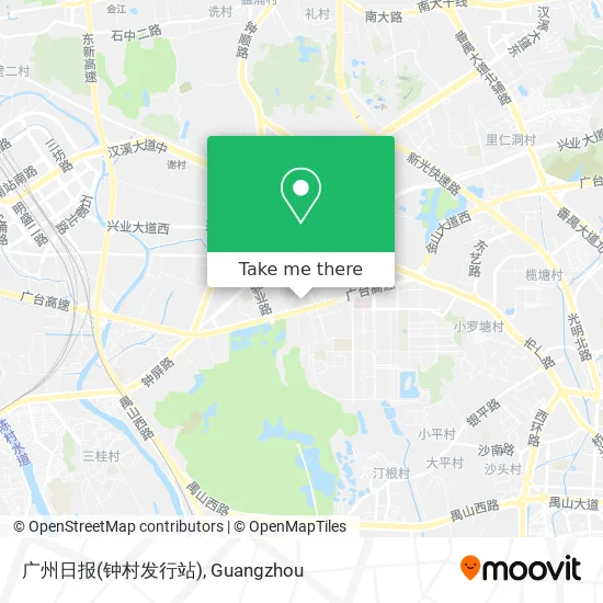 广州日报(钟村发行站) map