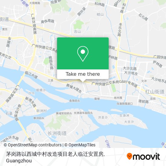 茅岗路以西城中村改造项目老人临迁安置房 map