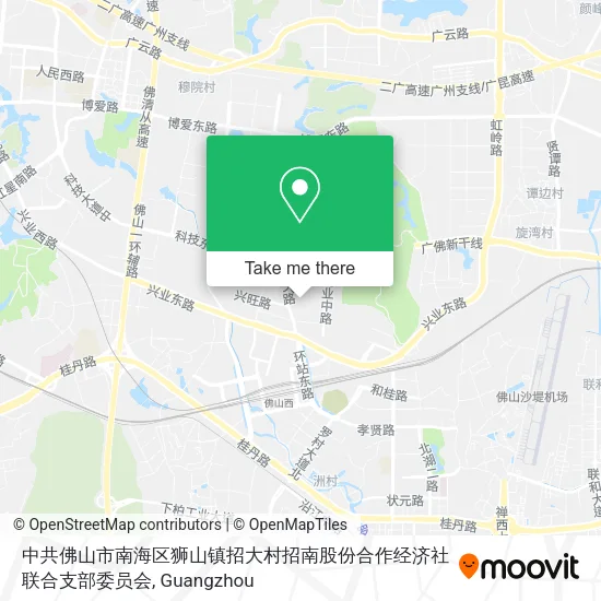 中共佛山市南海区狮山镇招大村招南股份合作经济社联合支部委员会 map