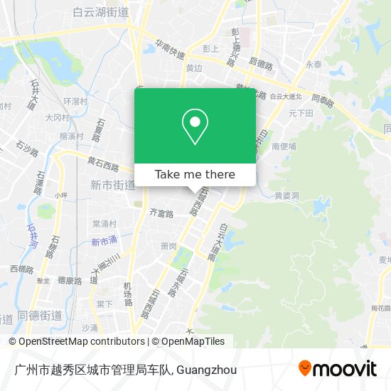 广州市越秀区城市管理局车队 map