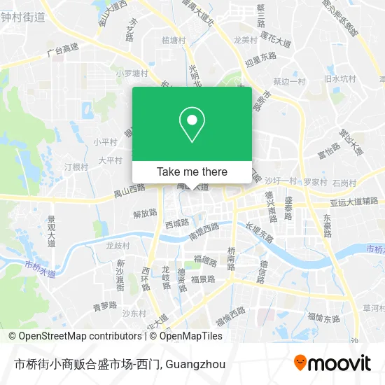 市桥街小商贩合盛市场-西门 map