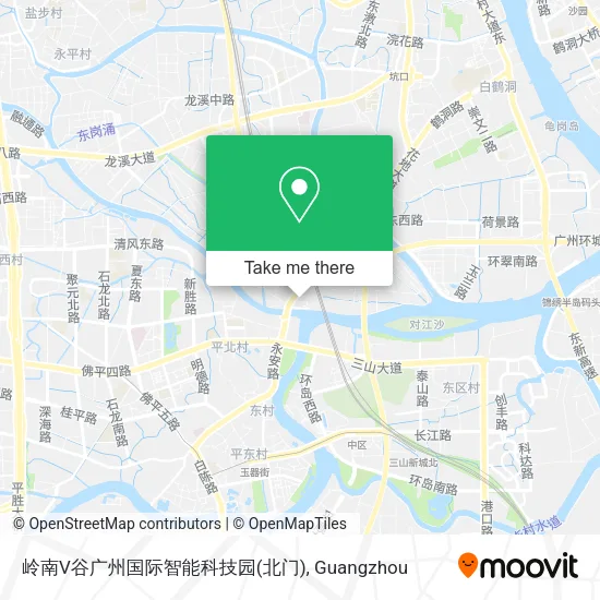岭南V谷广州国际智能科技园(北门) map