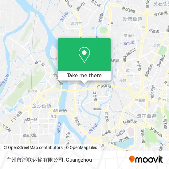 广州市浙联运输有限公司 map