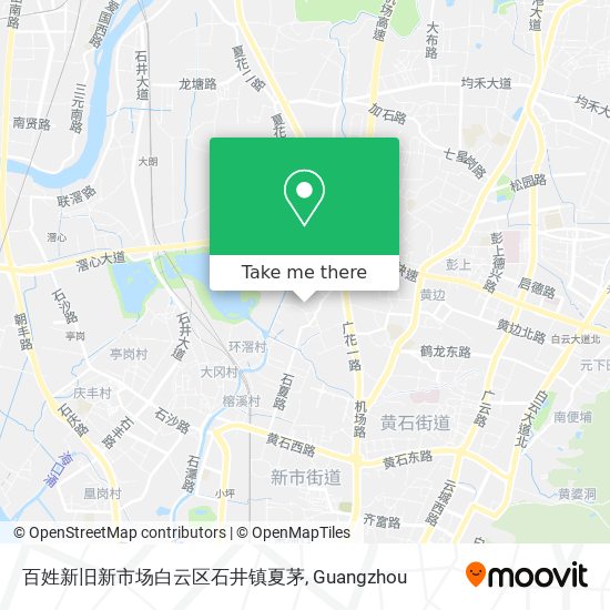 百姓新旧新市场白云区石井镇夏茅 map