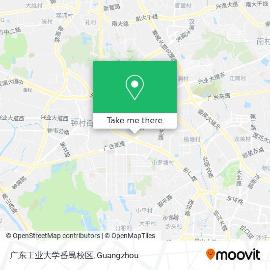 广东工业大学番禺校区 map