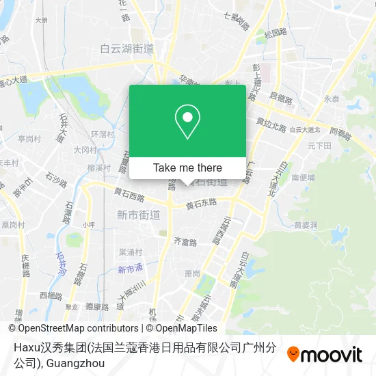 Haxu汉秀集团(法国兰蔻香港日用品有限公司广州分公司) map