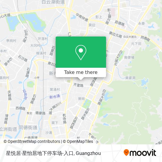 星悦居·星怡居地下停车场-入口 map