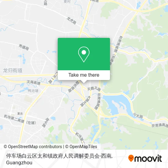 停车场白云区太和镇政府人民调解委员会-西南 map