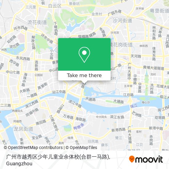 广州市越秀区少年儿童业余体校(合群一马路) map