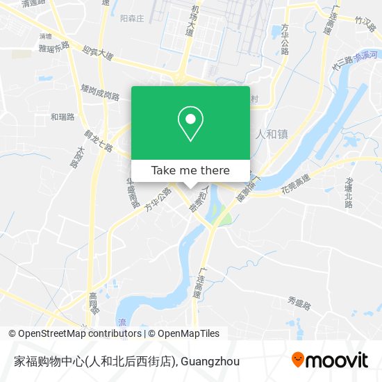 家福购物中心(人和北后西街店) map