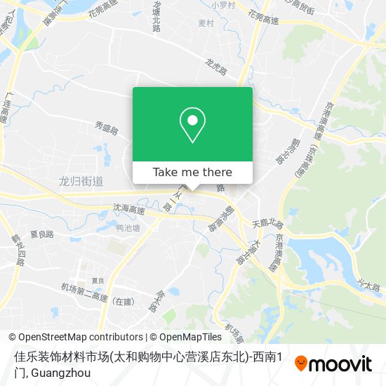 佳乐装饰材料市场(太和购物中心营溪店东北)-西南1门 map
