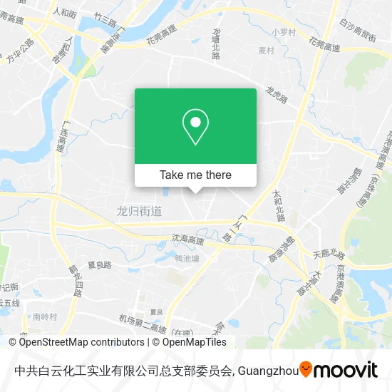 中共白云化工实业有限公司总支部委员会 map