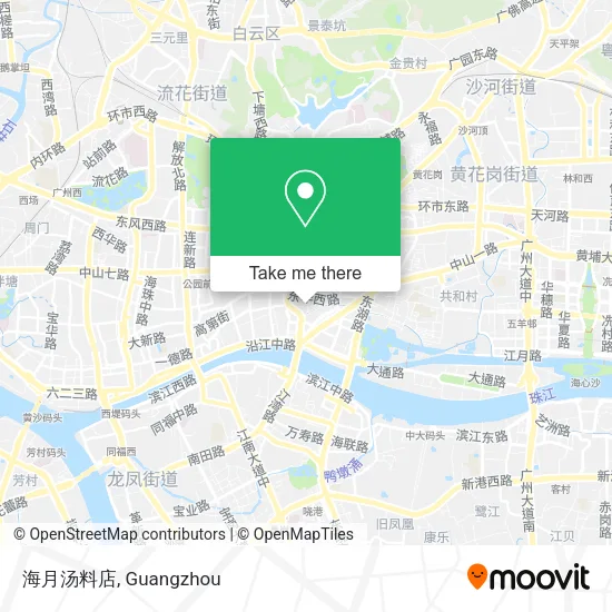 海月汤料店 map
