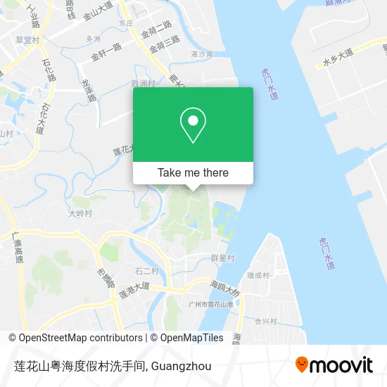 莲花山粤海度假村洗手间 map