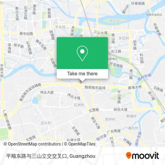 平顺东路与三山立交交叉口 map