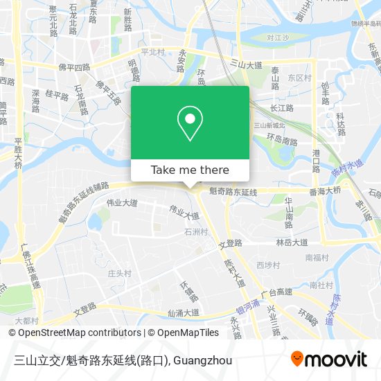 三山立交/魁奇路东延线(路口) map