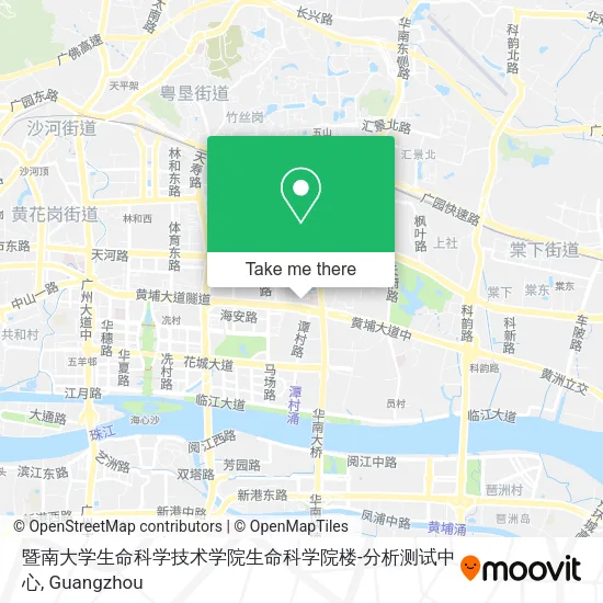 暨南大学生命科学技术学院生命科学院楼-分析测试中心 map