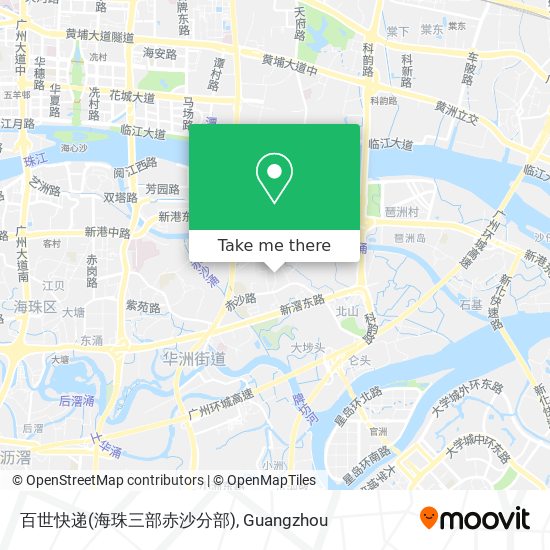百世快递(海珠三部赤沙分部) map