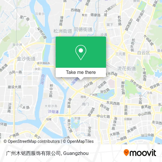 广州木铭西服饰有限公司 map