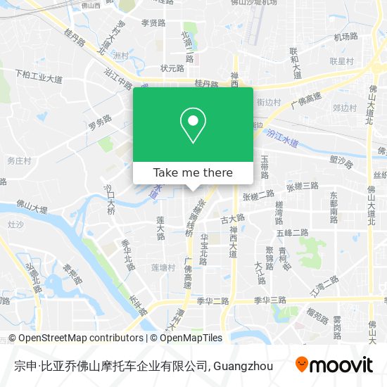 宗申·比亚乔佛山摩托车企业有限公司 map