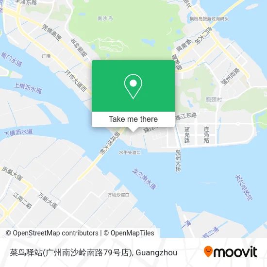 菜鸟驿站(广州南沙岭南路79号店) map