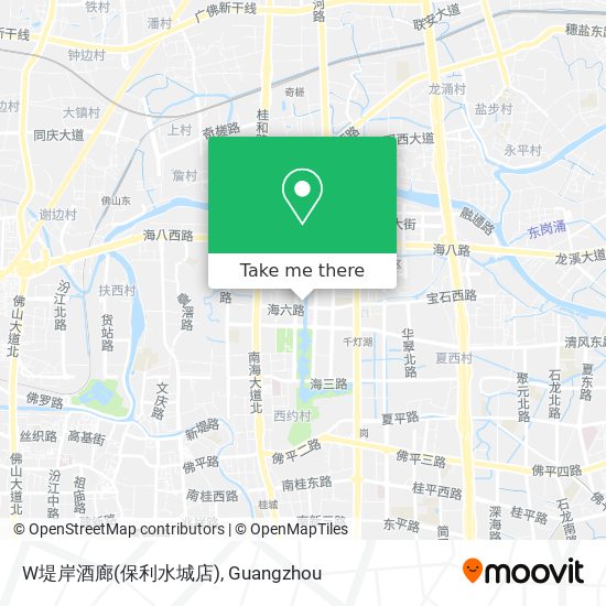 W堤岸酒廊(保利水城店) map