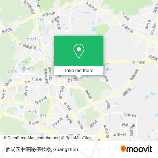 萝岗区中医院-医技楼 map