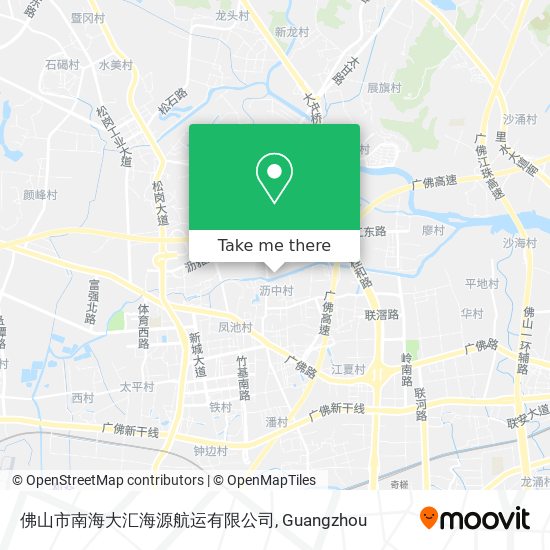佛山市南海大汇海源航运有限公司 map