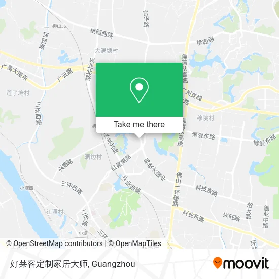 好莱客定制家居大师 map