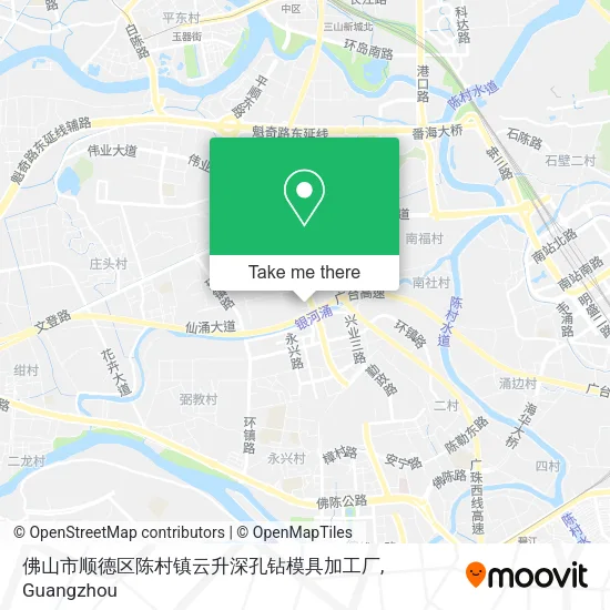 佛山市顺德区陈村镇云升深孔钻模具加工厂 map