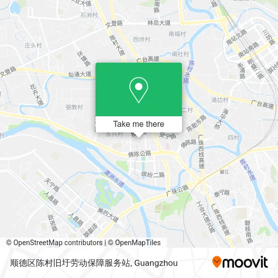 顺德区陈村旧圩劳动保障服务站 map
