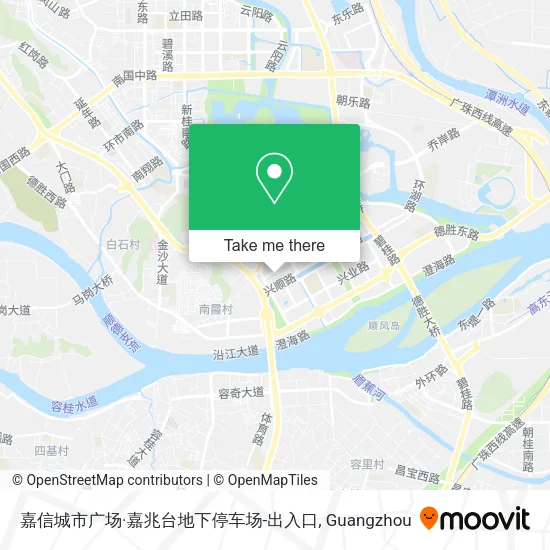嘉信城市广场·嘉兆台地下停车场-出入口 map