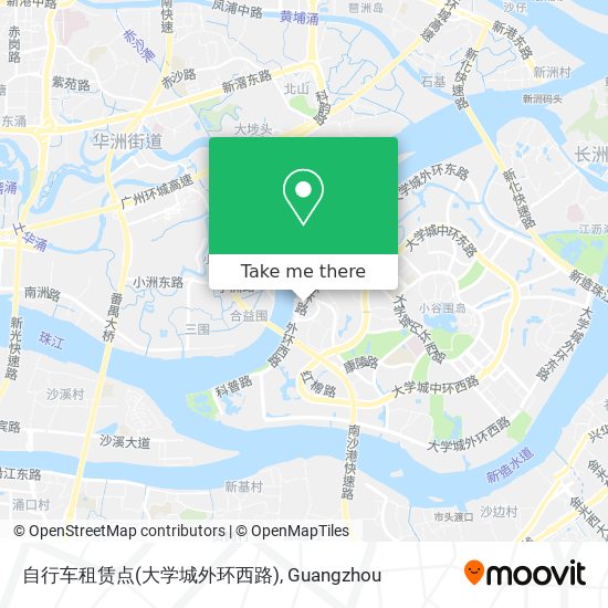 自行车租赁点(大学城外环西路) map