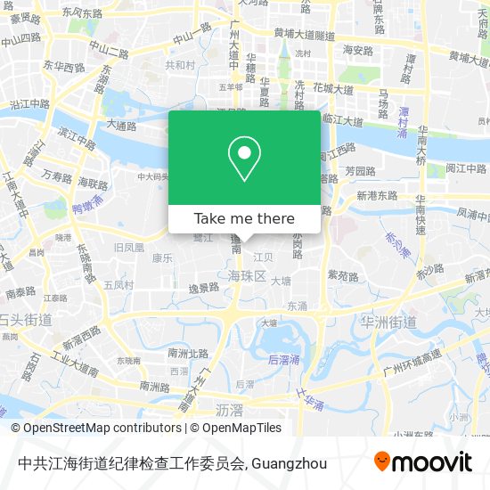 中共江海街道纪律检查工作委员会 map