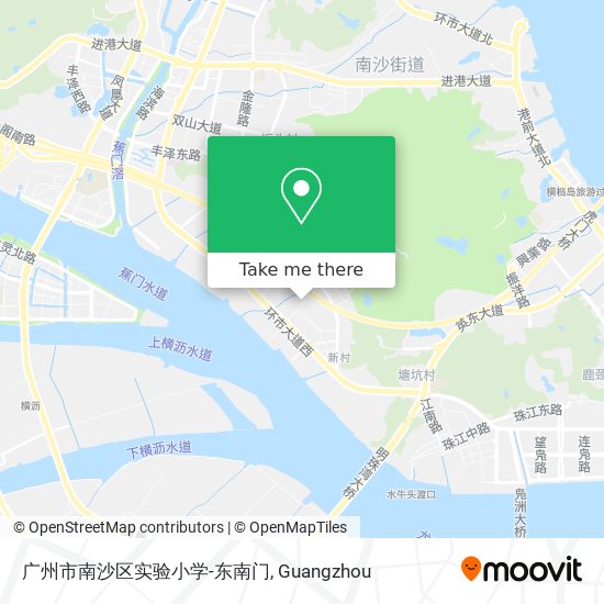广州市南沙区实验小学-东南门 map