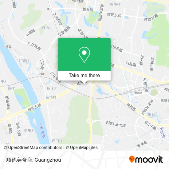 顺德美食店 map