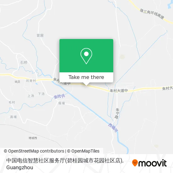 中国电信智慧社区服务厅(碧桂园城市花园社区店) map
