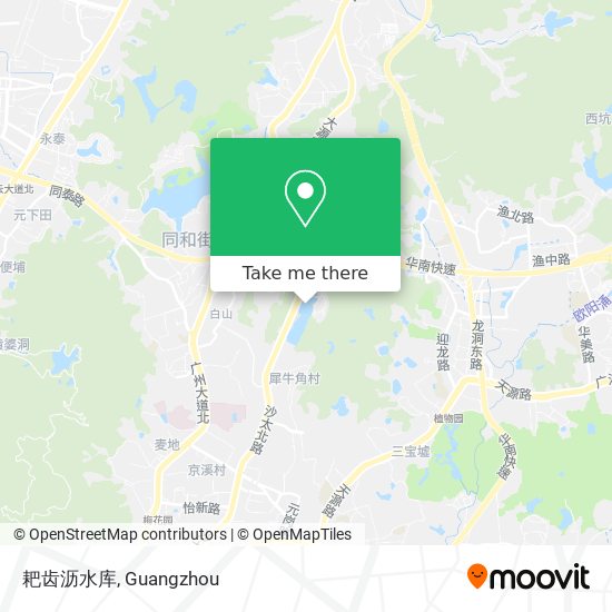耙齿沥水库 map