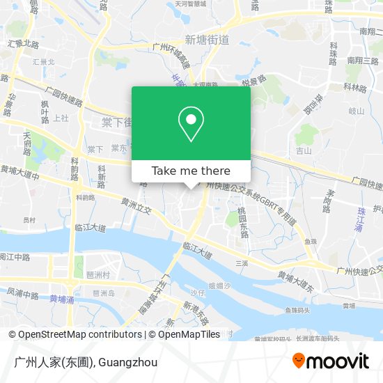 广州人家(东圃) map