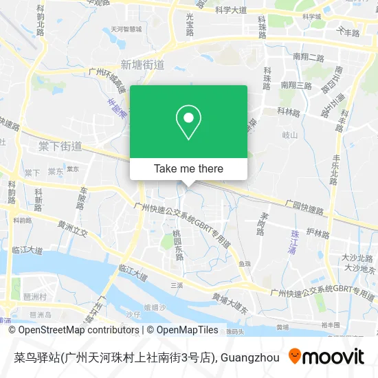 菜鸟驿站(广州天河珠村上社南街3号店) map