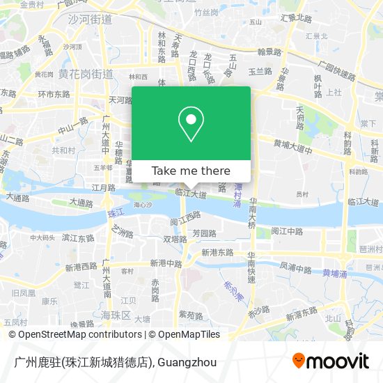 广州鹿驻(珠江新城猎德店) map