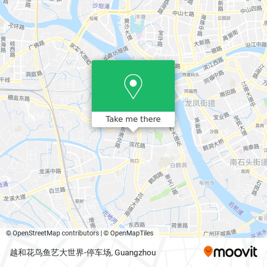 越和花鸟鱼艺大世界-停车场 map