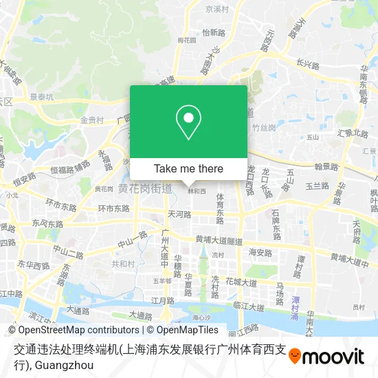 交通违法处理终端机(上海浦东发展银行广州体育西支行) map