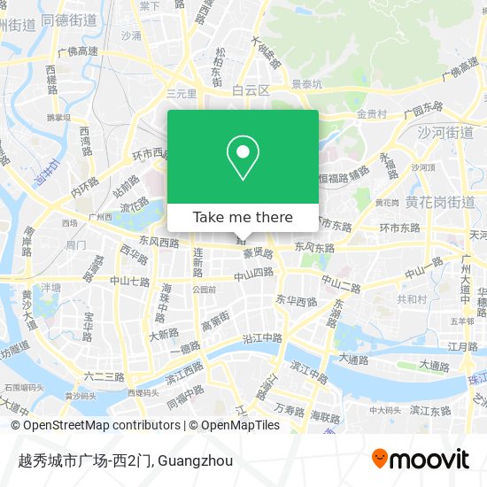 越秀城市广场-西2门 map