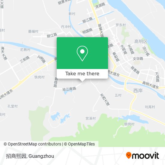 招商熙园 map