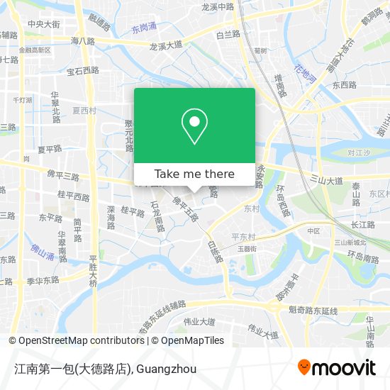 How to get to 江南第一包(大德路店) in 南海区by Bus or Metro?