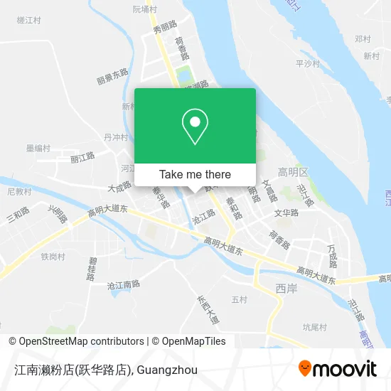 江南濑粉店(跃华路店) map
