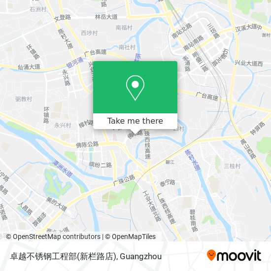 卓越不锈钢工程部(新栏路店) map
