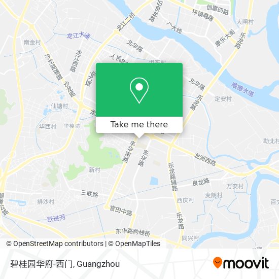碧桂园华府-西门 map